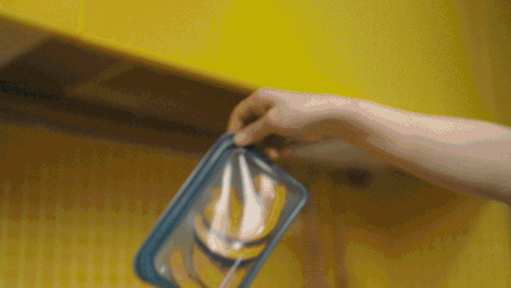 지켜백 400ml 인디고컬러 끓는물같은 고온에서도 사용가능한 뛰어난 내열성을 가진 실리콘 지퍼백