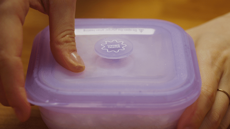 푸쉬락 400ml 바이올렛 냉동부터 전자레인지까지, 스팀홀로 골고루 데워지는 밥 보관용기