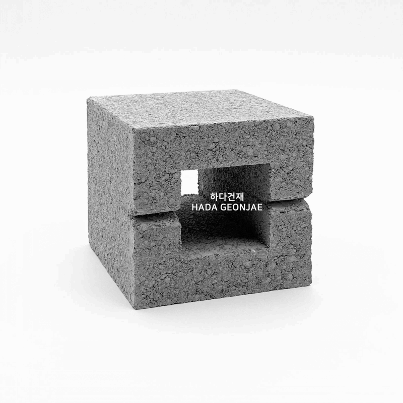 디자인블럭 콘크리트블럭 담장벽돌 Q3-M / 하다건재 큐블럭