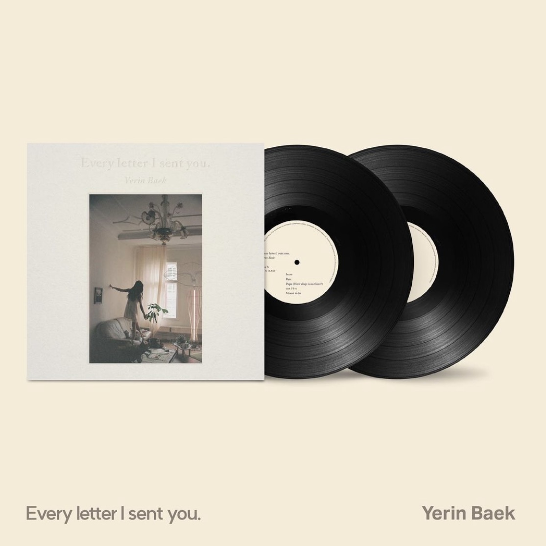 예약판매] 백예린 - Every letter I sent you [Gatefold, Black 2LP]